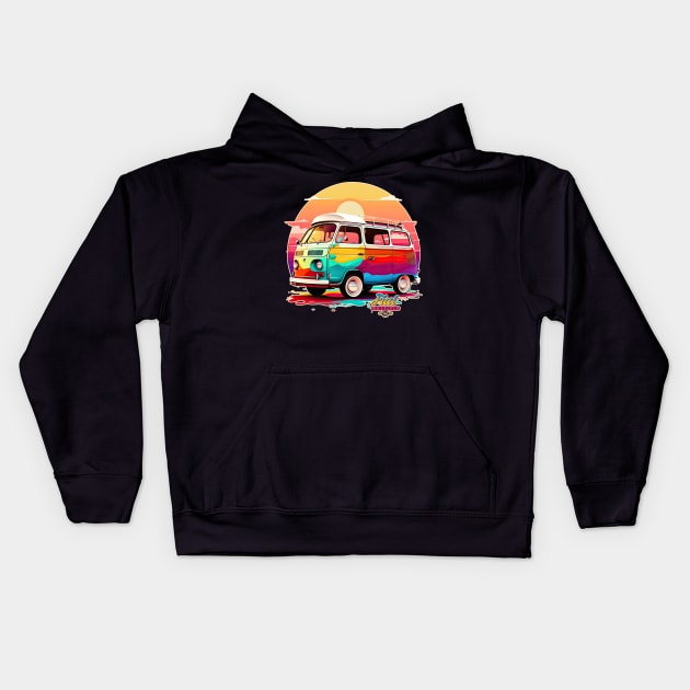 Fiat Multipla Very Little Muscle Car Kids Hoodie by DanielLiamGill